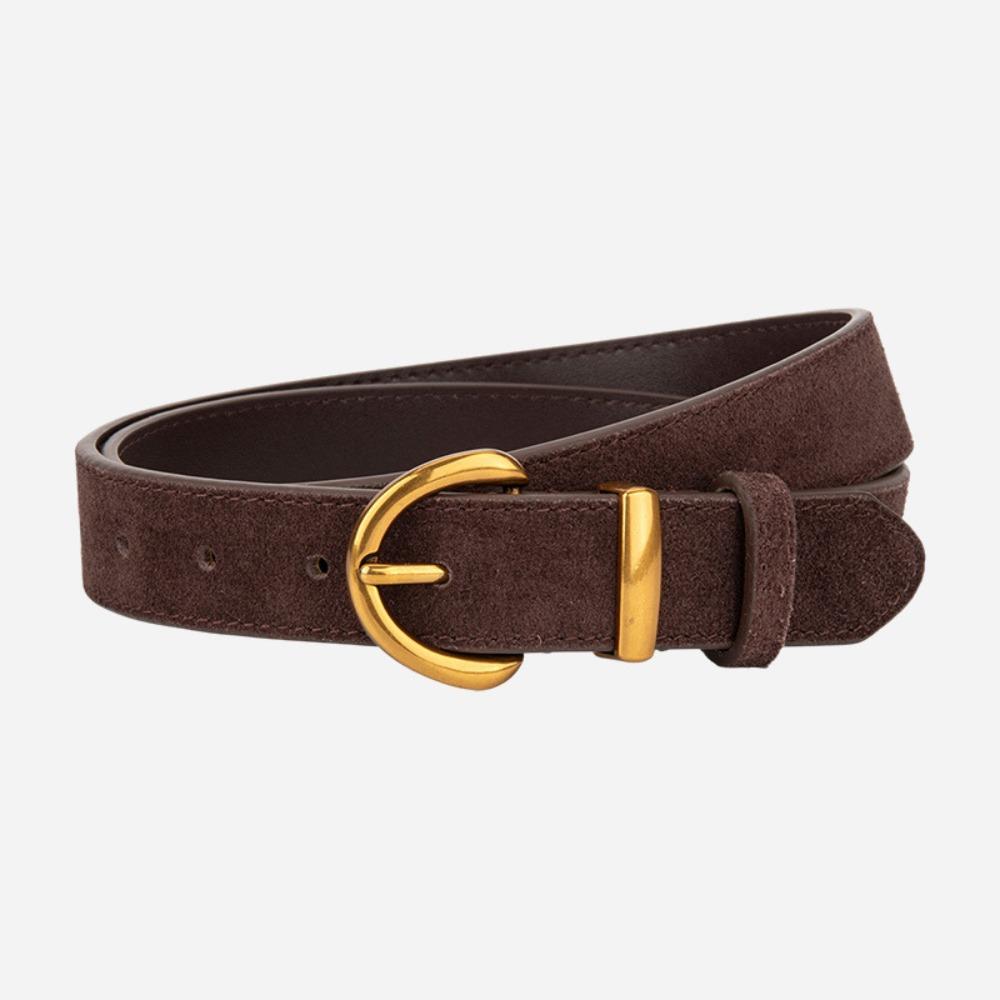 Casual Suede Leather Belt Trendy Business Waist Strap Gifts Trouser Dress Belts