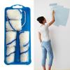 High-Density Fabric Paint Rollers Set 2Inch Smooth Finish Paint Roller Tray Lint-Free Mini Paint Roller Painting Walls