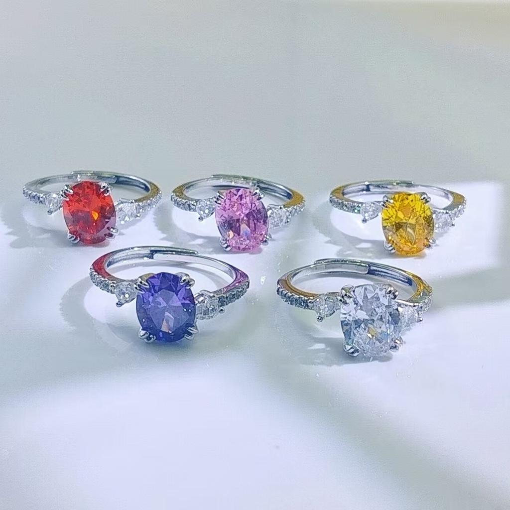 8 * 10 Coconut Round Egg Twist Arm Ring Women'S Fashion Versatile Zir*****Pen Ring Ring