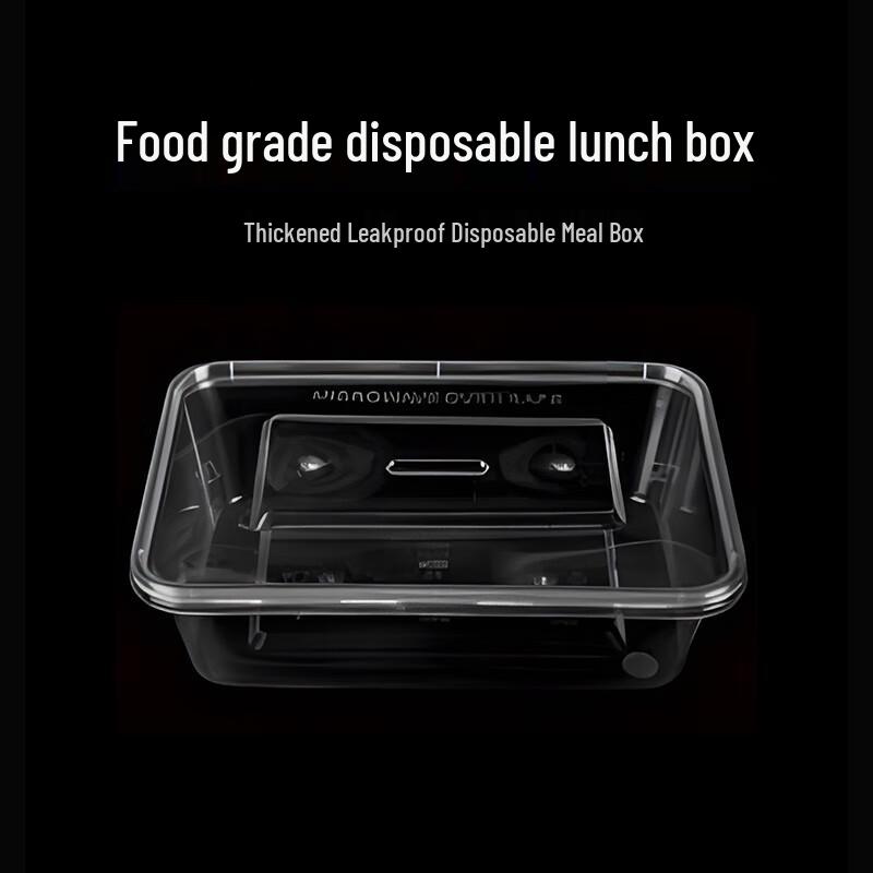 Disposable Transparent Rectangular Takeout Containers
