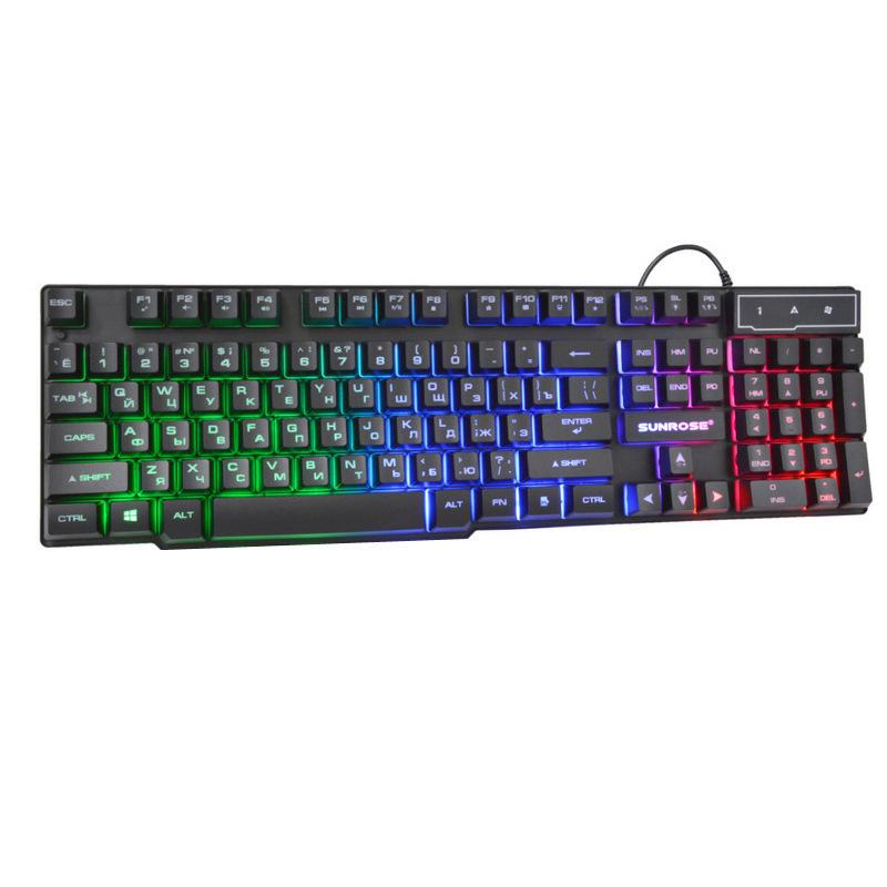 104-Key Illuminated Russian-English Mechanical Keyboard