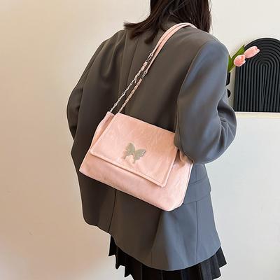 Fashion and Beautiful Butterfly Bag Women's 2025 Spring and Summer Trend New Large-capacity Personalized Chain Single Shoulder Underarm Women's Bag