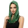 Sequin Rave Hood Unisex Rave Head Scarf Festival Outfit Raves Accessories for Women Raves Gear Halloween Cozy Loose Hat for Women