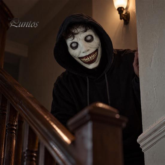 Accessorio Creativo per Photo Booth, Maschera Scherzo Realistica, Maschera Integrale Balaclava per Costume di Halloween, Rete Spaventosa Completamente Elastica per Coprire la Testa, Adulti, Elastica