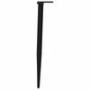 Vidaxl Nogi Do Stolika Kawowego, 4 Szt., Czarne, 72-73 Cm, Stal