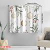 2pcs,2D Plane Printing Curtains Christmas Ornaments Holly Berries (3) 100% Polyester (without Rod) Outdoor Decorations for