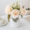Artificial Flowers 5 Branches Silk Peony Roses Combination Home Room Decora Bridal Bouquet Wedding Wreath Accessories DIY Gifts