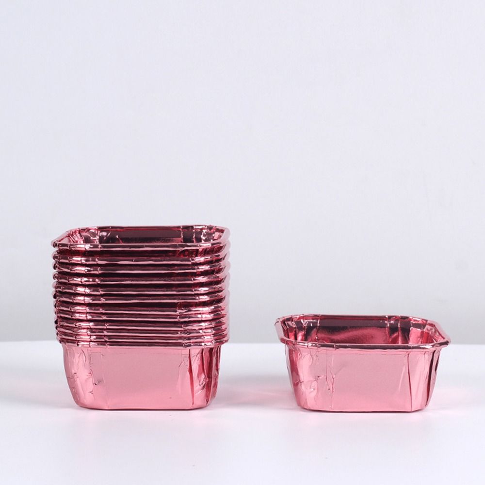 Air Fryer Reusable Muffin Cupcake Cups Aluminum Foil Tin Cup Pudding Cake Mold Dessert Cups