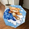 1PC Bear Cloud Umbrella-8-Rib Reinforced, Automatic Open, Lightweight & Durable, Fashion Accessory for Outdoor, J0407