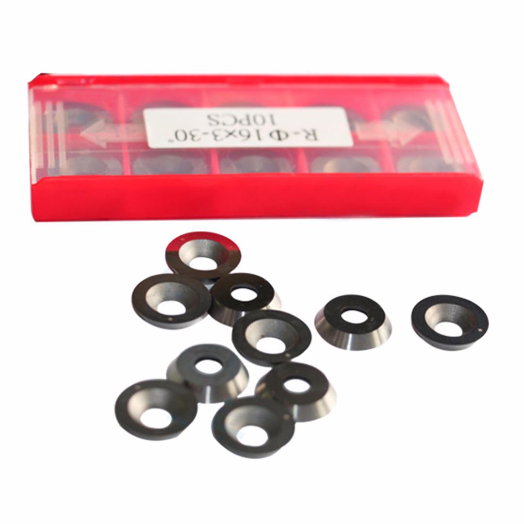 

PDTO 10 шт. новые круглые твердосплавные вставки, резак 5/8 дюйма, диаметр 16 мм для токарной обработки дерева