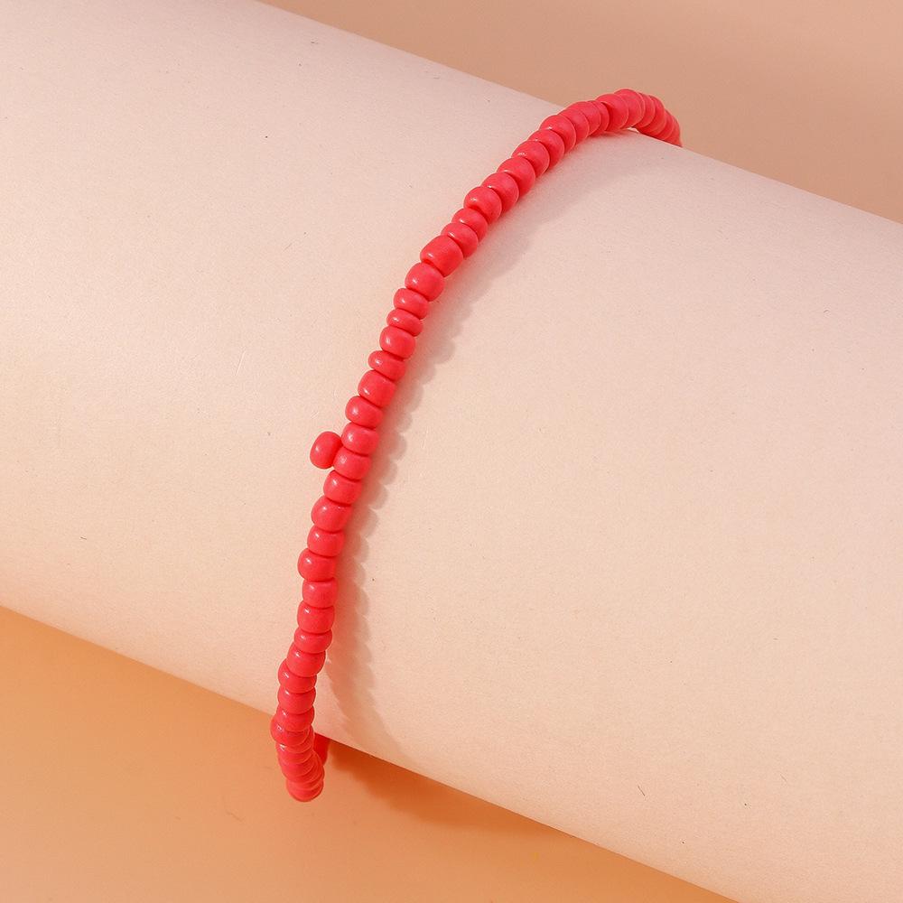 Summer Bohemian Rice Bead Anklet - Fresh European & American Beach Style