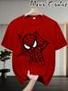 2026 neues Marvel SpiderMan T-Shirt Herren Sommer Oversized Tee Niedlich Cartoon Netz Grafikdruck Kurzarm Streetwear Hohe Qualität