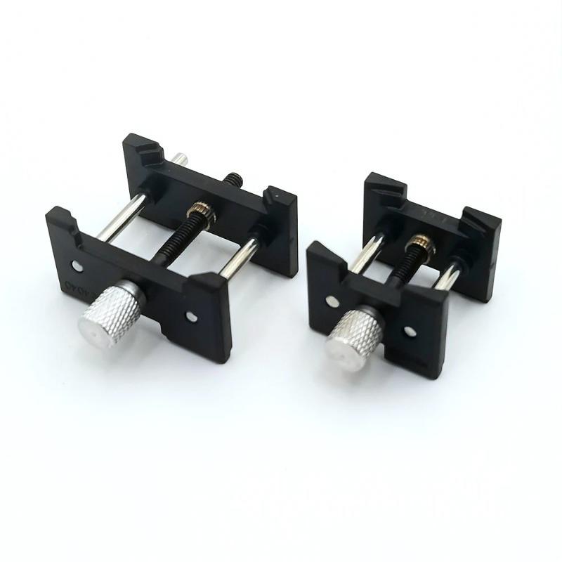 2Pcs Watch Movement Holder ABS Plastic Black Man Lady Mechanical Watch Movement Clamp Tools for Watchmakers