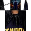 Adult Demon Cosplay Cloak With Led Light And Velvet Material For Halloween Costume Party