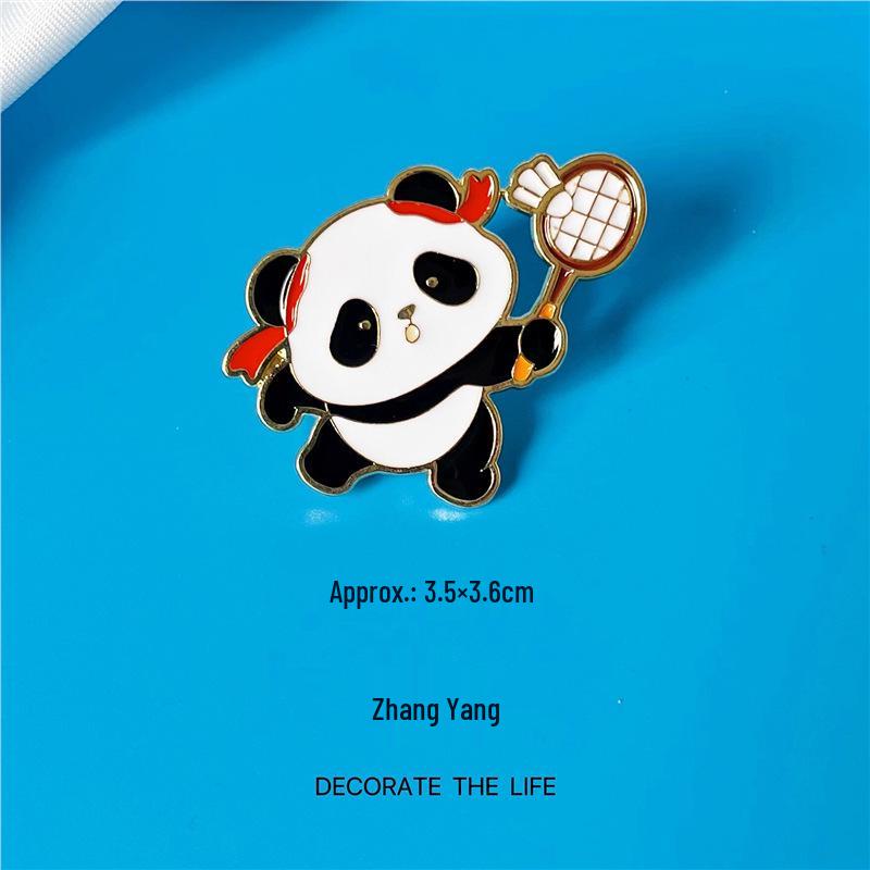 Multi-Sport Emblem Pin: Football, Basketball, Badminton, Tennis, Baseball, Billiards, Table Tennis, Volleyball Brooch