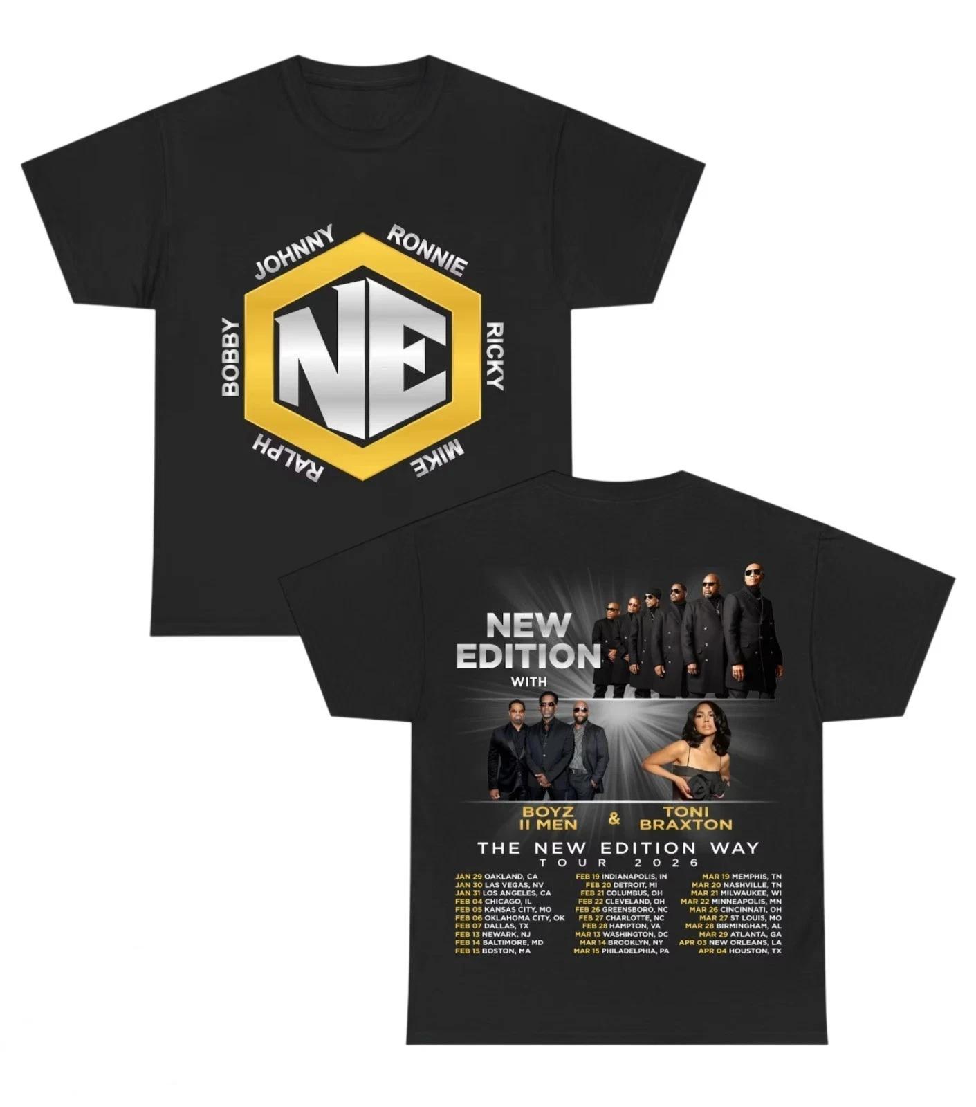 The New Edition Way Tour 2026 Tour Dates T-Shirt M