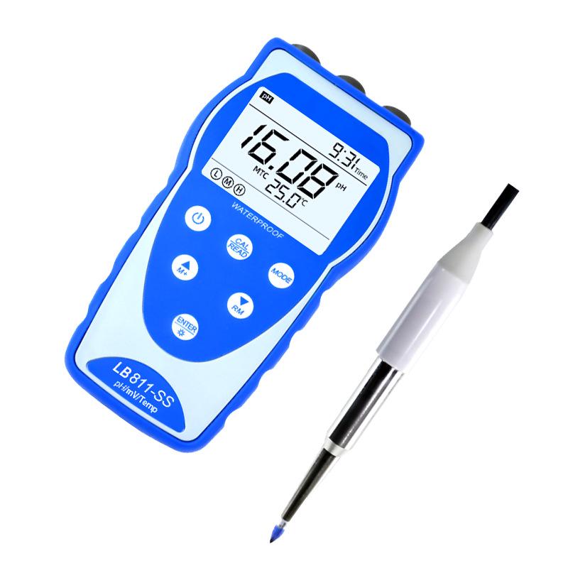 Multifunctional Portable High-Precision pH Meter for Food, Water, Soil, and Acid Testing.