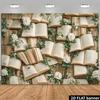 1Pcs Retro Book Floral White Flowers Decoration Background Backdrop For Photo Studio Photo Booth Party