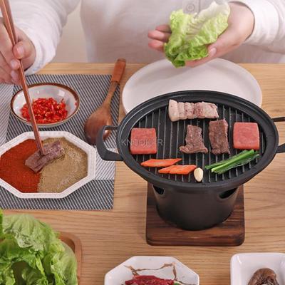 Přenosný korejský domácí gril Nepřilnavý povrch Bez kouře BBQ Venkovní terasa Kempování Vařič BBQ Nástroje na vaření pro párty