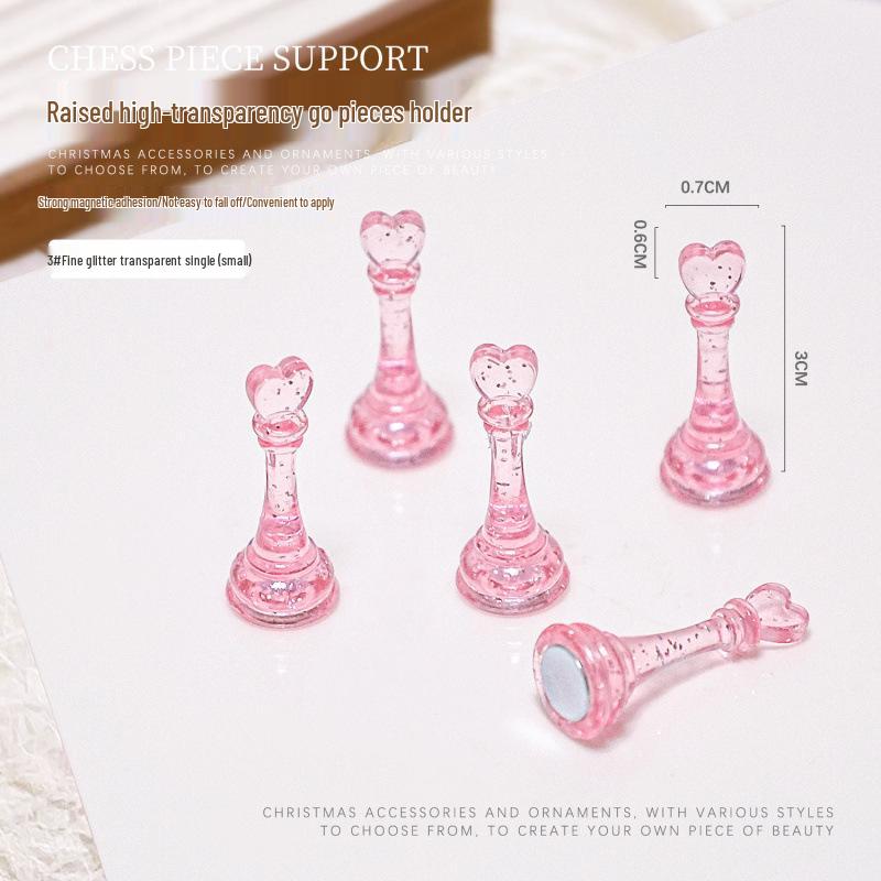 Raised Plastic Nail Art Practice Display Stand for Wearable Nails