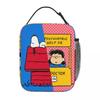 Snoopys Woodstock Doghouse Insulated Lunch Bags Portable Reusable Thermal Bag Lunch Box Tote Beach Outdoor Food Bag