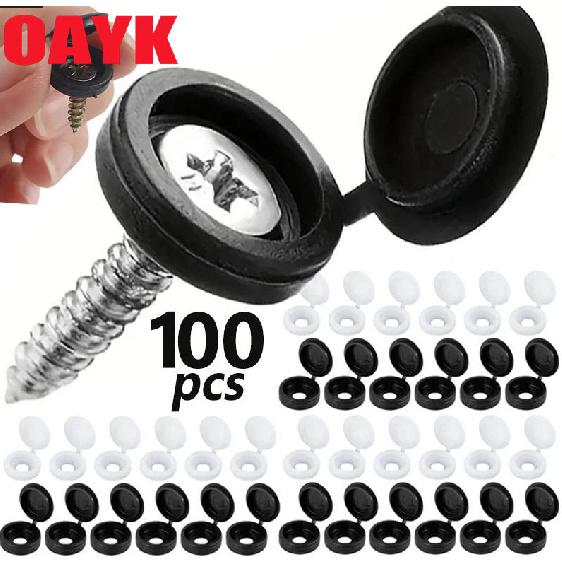 10-100pcs Screw Decorative Cover Cross Screw Nail Cap Folding Buckle for Car Furniture Decorative Nuts Cover Bolts Hardware