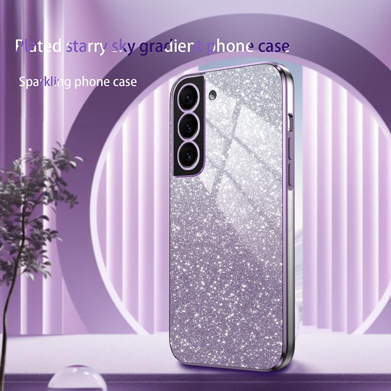 For Samsung Galaxy S22 Plus Luxury Electroplated Glitter Case For Samsung S22 Ultra S22 Soft TPU Bumper Clear Phone Back Cover