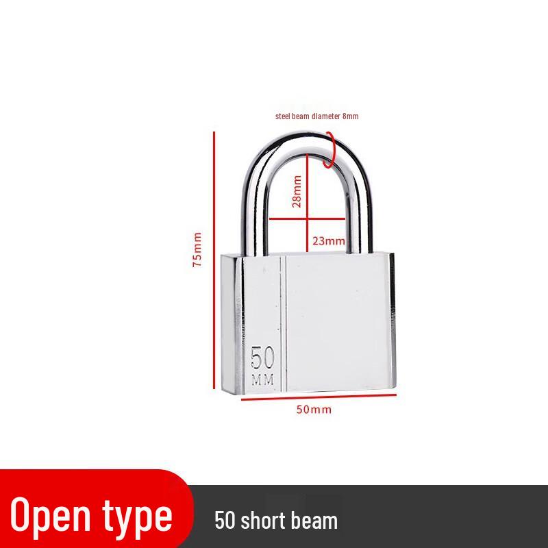 10-Pack Keyed Alike 50mm Short Shackle Padlock Set