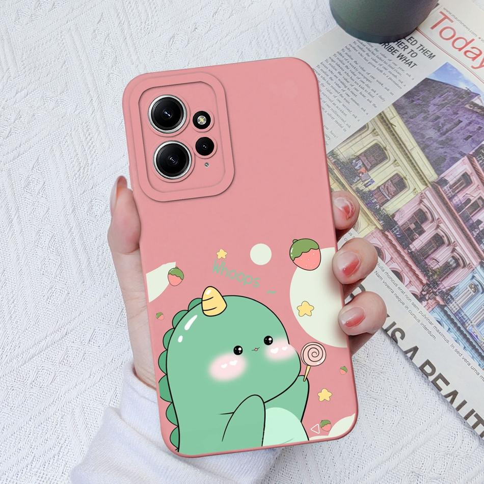 

Case For Xiaomi Redmi Note 12 12S 4G 5G Liquid Silicone Smooth Soft Cute Anti Knock Phone Back Cover For Redmi Note 12 S Coque Redmi Note 12S-4G
