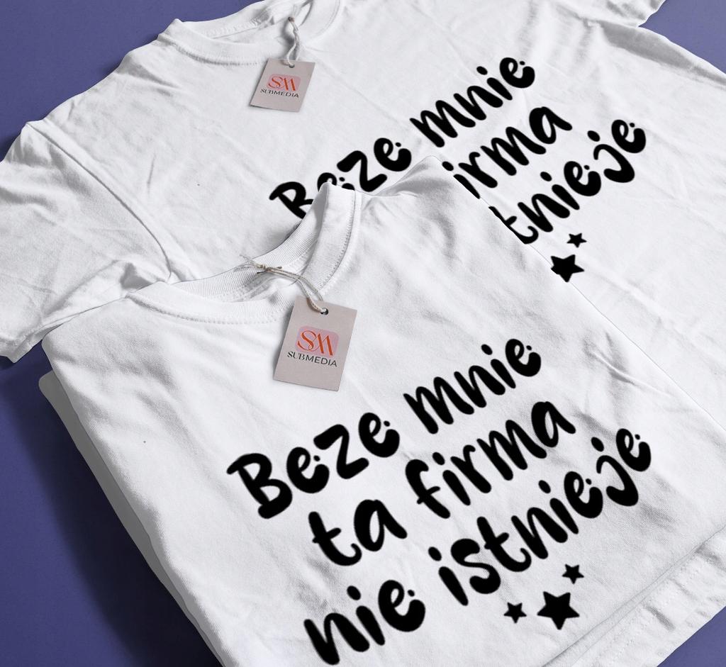 Koszulka biała na prezent dla szefa kierownika brygadzisty śmieszny napis