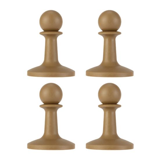 4 Peças Cobertura de Ponta de Haste de Lona Proteções contra Raios Tampa Acessórios Protetores de Isolamento de Ponta de Haste de Suporte para Acampamento Caminhada Toldo Tenda Abrigo