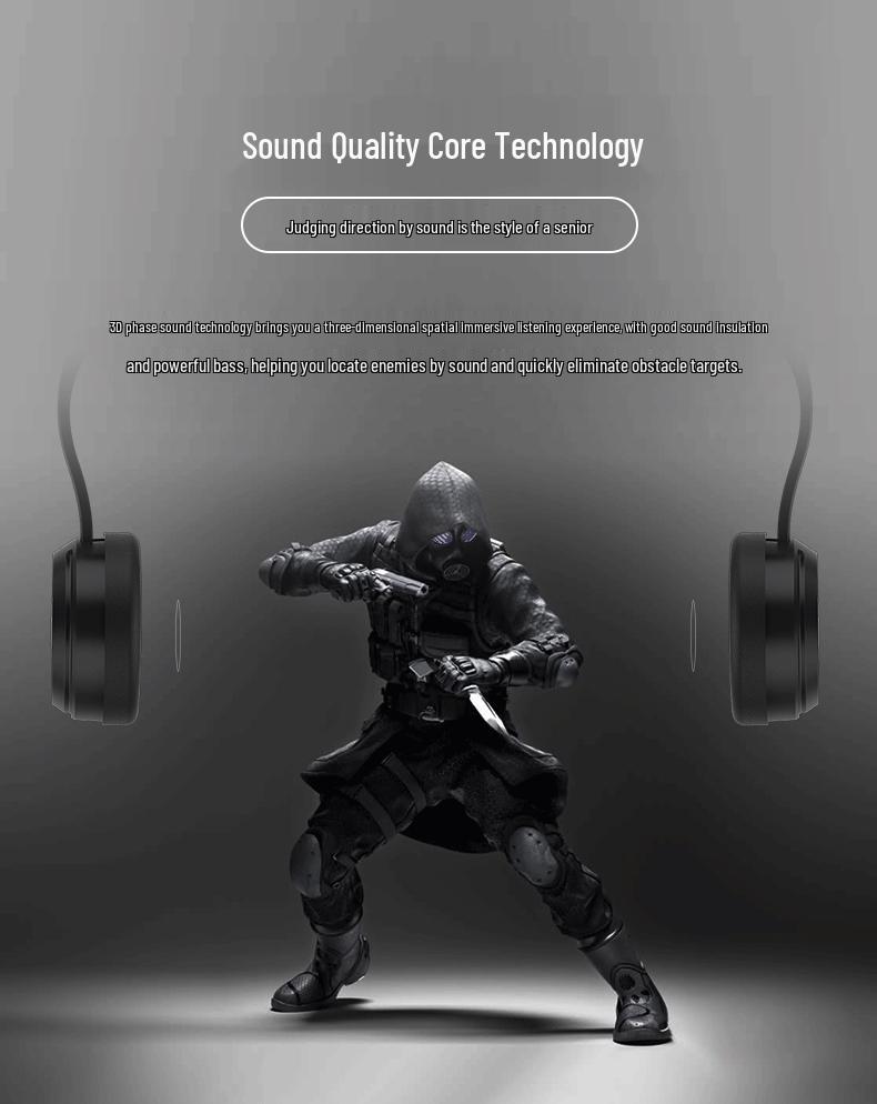 Qianhuan 6th Gen VR Glasses with Headphones - SHINECOM 3D Gaming Headset In Stock