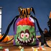 Halloween Candy Bag Pumpkin Ghost Face Goodie Bags Halloween Trick or Treat Snack Wrapping Bag Holiday Party Supplies