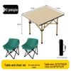 Portable Folding Chair and Table Set for Camping, Fishing, Dining, Street Vendors, Barbecue, and Outdoor Self-Driving Tours.