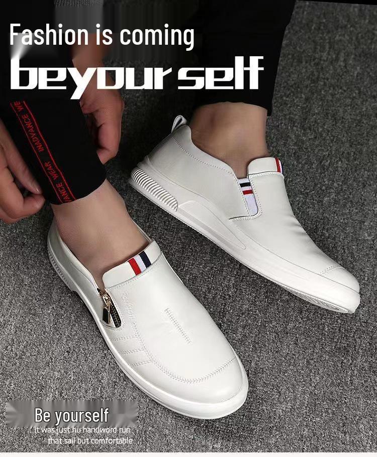 Stylish Winter Business Casual Leather Shoes for Middle-Aged Men