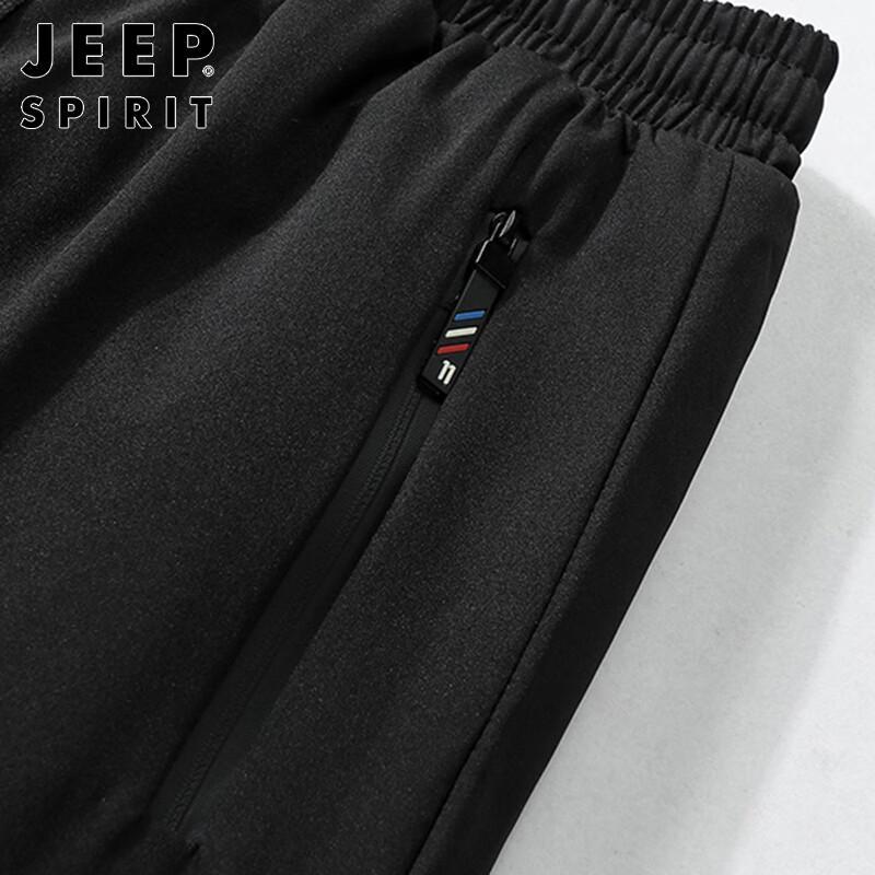 JEEP SPIRIT Men's Lamb Fleece Thermal Casual Pants