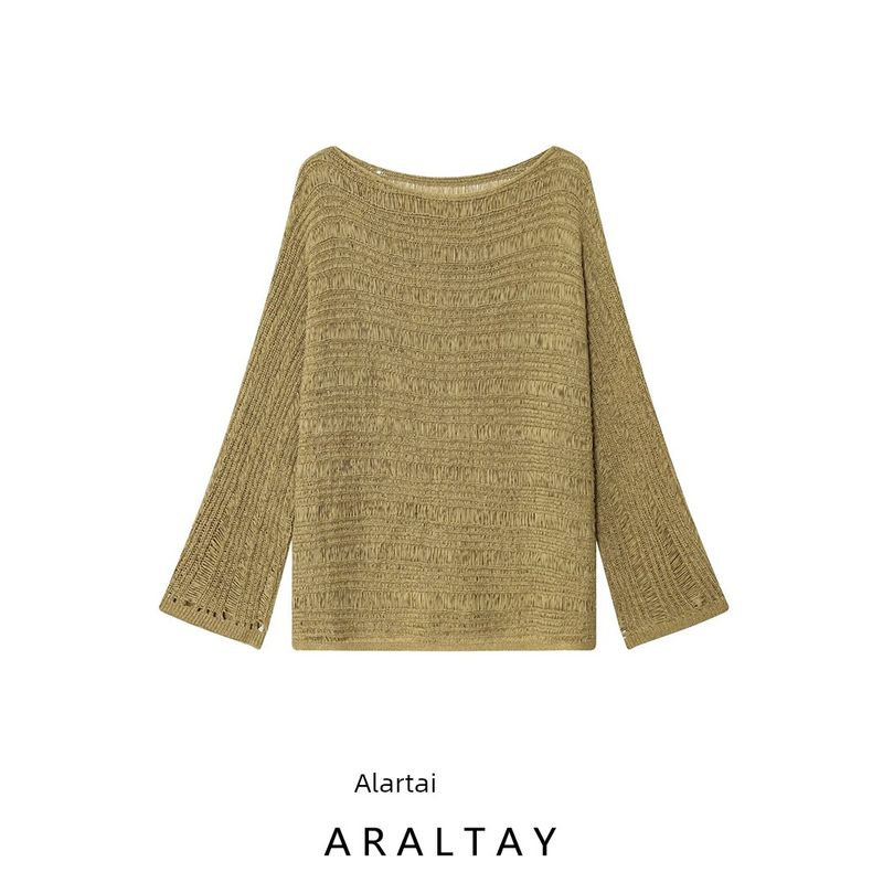 Araltay New Arrival Fashion Style Women's Clothing Fashion All-Match Casual Minimalist Streamers Knitwear Tops 3646101
