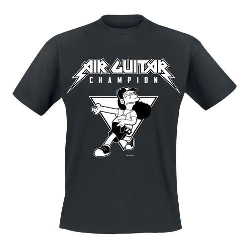 The Simpsons Unisex Adult Professional Air Guitarist T-Shirt