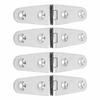 4Pcs Boat Hatch Hinge 316 Stainless Steel Rust Proof Sturdy Marine Hatch Hinge for Yacht 103 X 27mm   4.1 X 1.1in