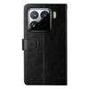For Xiaomi 15 Case with Wrist Strap Y Shaped Lines Imprint Leather Phone Cover