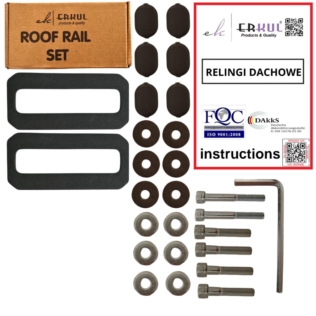 Roof rails FIAT Qubo Fiorino CITROEN Nemo PEUGEOT BIPPER 0824 BLACK