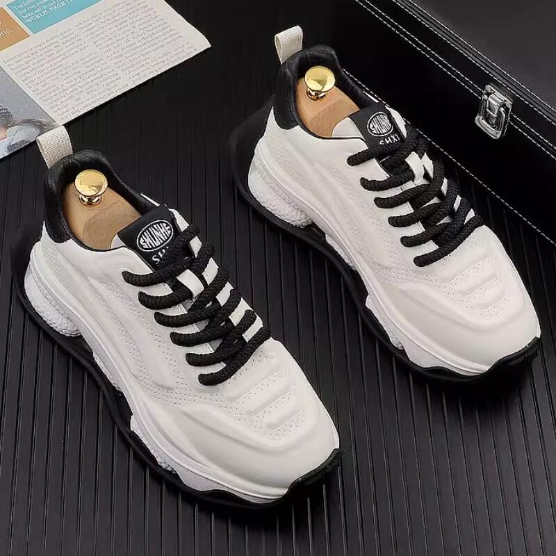 

Fashion new autumn thick soled white daddy shoes ins fashion high-grade sports casual shoes Zapatillas Hombre a45 44