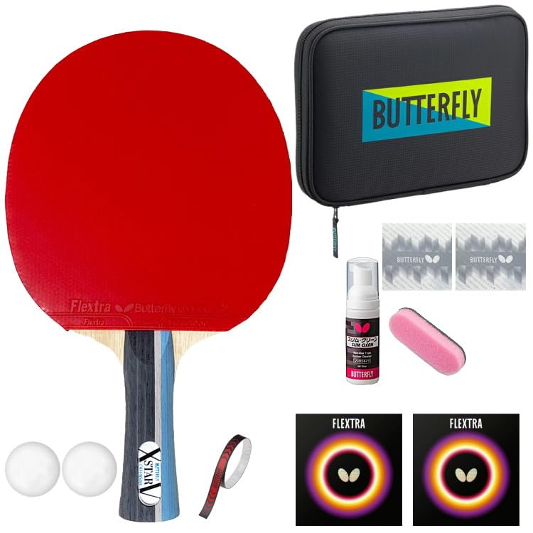 

Butterfly Student Support Table Tennis Racket with Racket Side YT Case Lime Beginner/New Set (Shakehand) Rubber, Case, Tape, - лаймовый