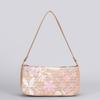 Women's Sparkling Floral Hobo Bag - Botanical Embroidered Shoulder Purse with Adjustable Strap for Spring Summer & Boho Outfits