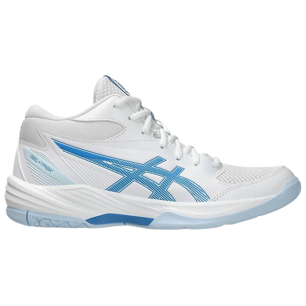 Asics Gel-Task 4 Mt Soft Comfortable Durable High-Top Volleyball Shoes Women Sneaker White Blue 1072A105-102