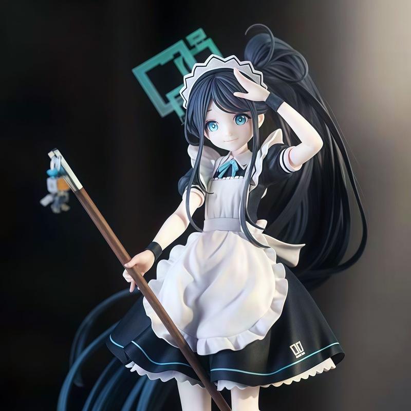 Generic Blue Archive Tendou Alice Maid Outfit Pvc Anime Girl Figure 24.5cm Desktop Decoration Collectible Model For Anime Fans