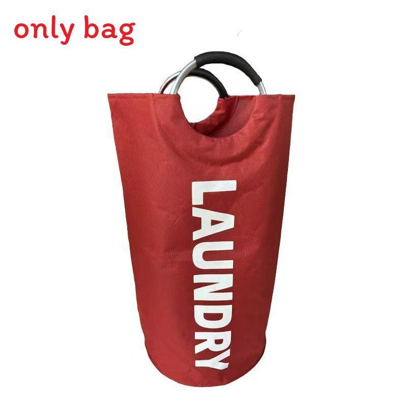 

Portable Collapsible Round Laundry Basket Oxford Cloth Waterproof Storage Bag For Clothes Storage Red,82L