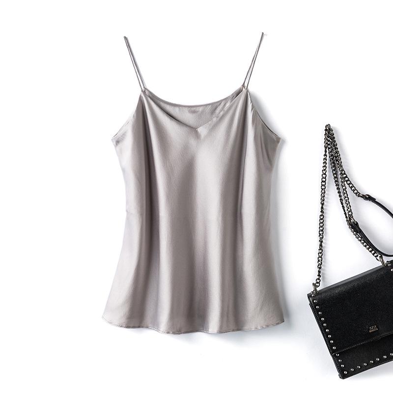 Summer 2025 Double Layer Silk Camisole Women’s Mulberry Bandeau Vest