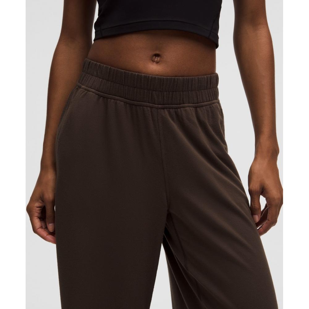 Lululemon Becalm Mid Rise Wide Leg Pant Walnut Crunch
