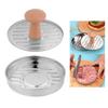 Round Burger Press Non-Stick Hamburger Meat Press Stainless Steel Meat Beef Veggie Burger Mold with Handle Kitchen Accessories